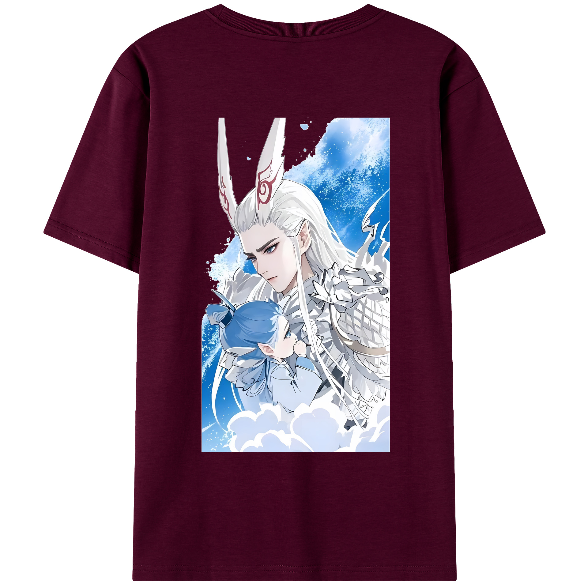 （画像用） Ne Zha 2 ナタ 魔童の大暴れ レディース半袖Tシャツ(バックプリント)